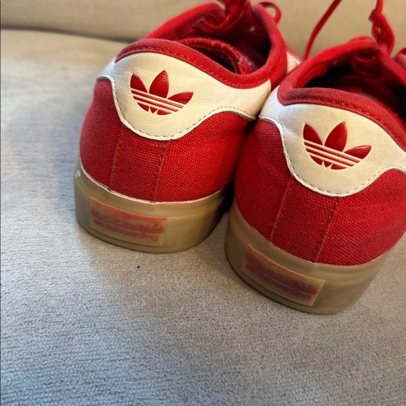Adidas Sambarose Men\'s Gum Sole 11 Red White Canvas Athletic Skate Shoes main image 9